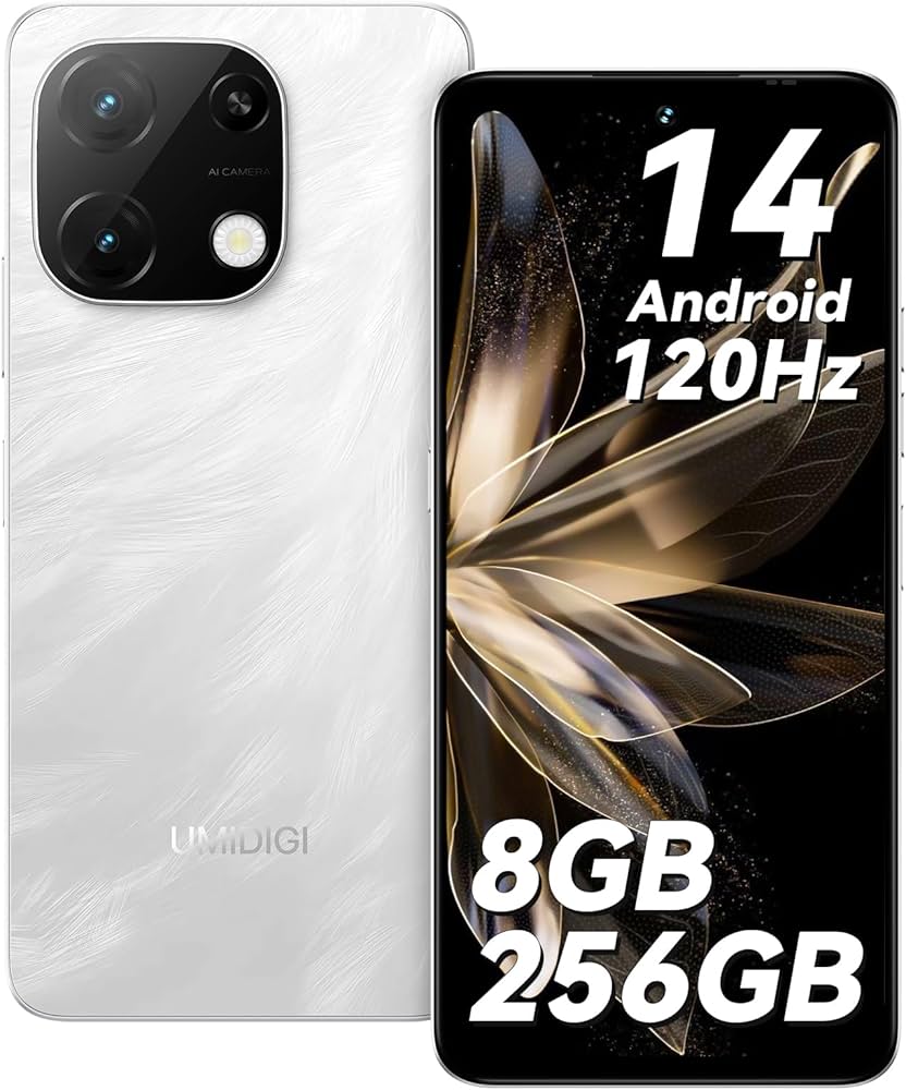 Amazon | UMIDIGI Note 100A Android 14 スマホ 120Hz 6.8インチ