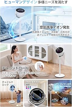 Amazon | 【2025新型 ＆ AI自動で快適】サーキュレーター dcモーター