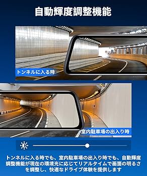 Amazon.co.jp: AUTO-VOX 新型 近未来感ドライブレコーダー ミラー型