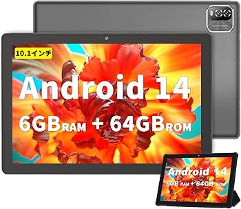 Amazon.co.jp: Android 14 タブレット10インチ wi-fiモデル、6GB(3+3