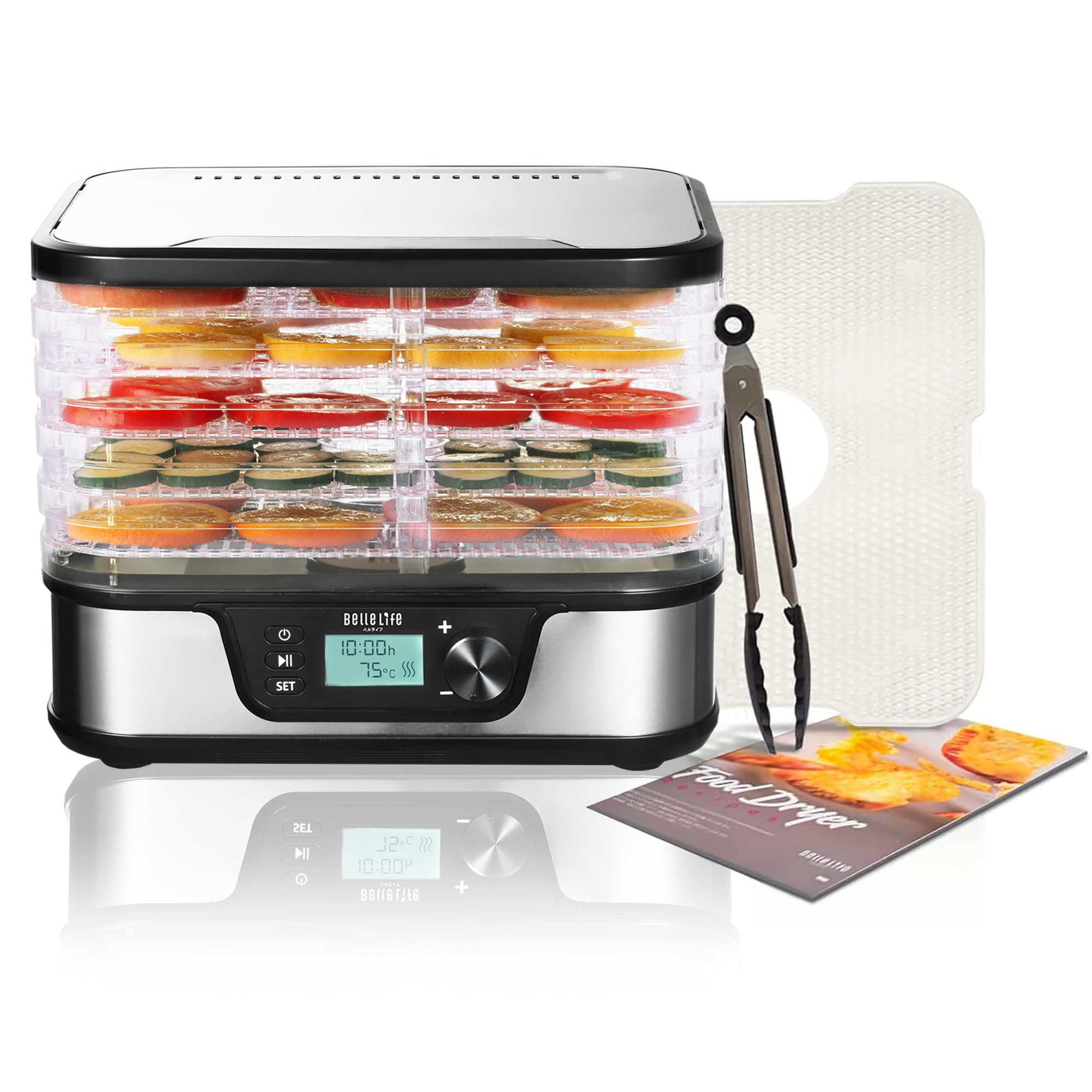 Amazon.co.jp: BelleLife フードドライヤー レシピ付 新しい