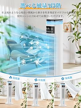 Amazon.co.jp: SOTCAR 冷風扇 冷風扇風機 【スリムタワー型 ダブル水