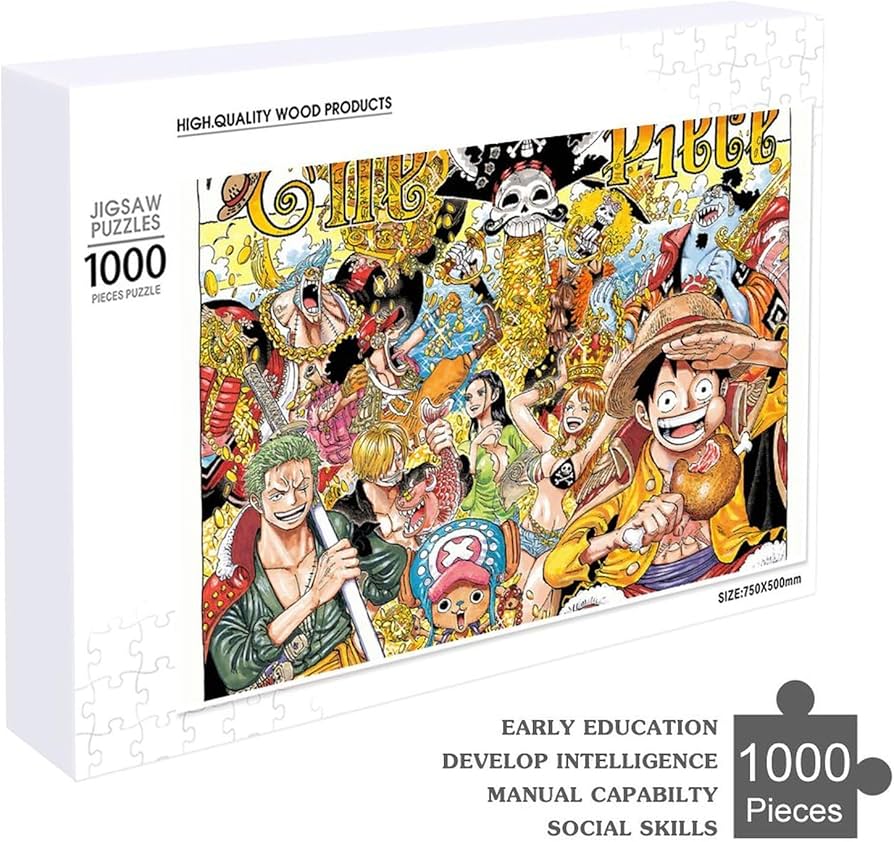Amazon.co.jp: ワンピース/ONE PIECE 500/1000ピース 木製パズル 減圧