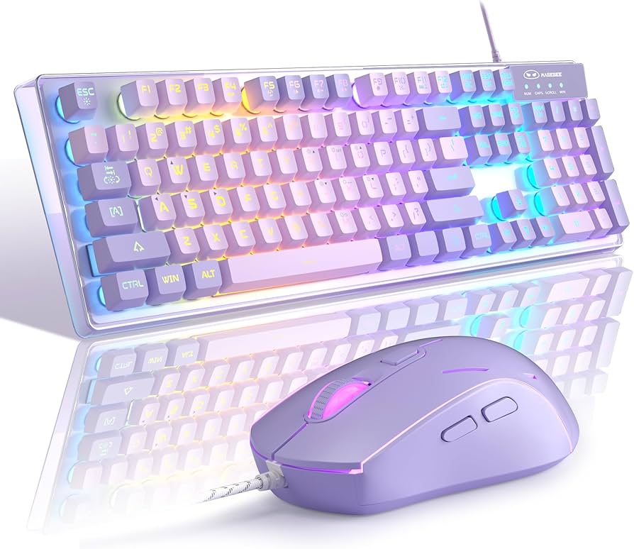 Amazon.com: Gaming Keyboard and Mouse Combo, K1 RGB LED Backlit