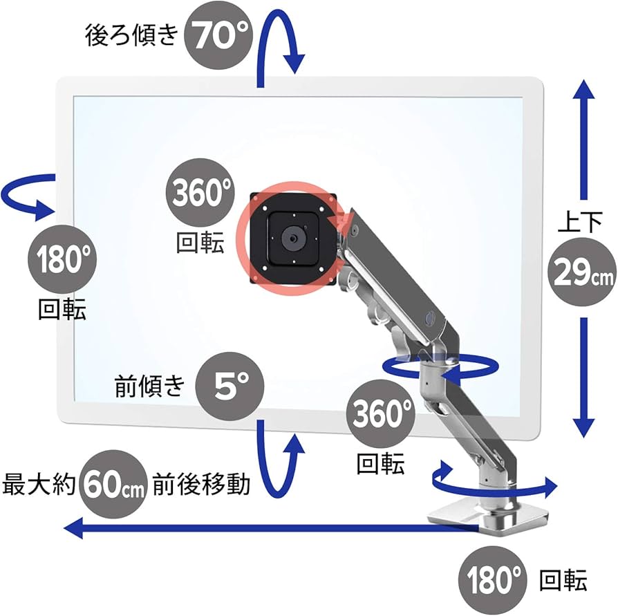 Amazon.co.jp: ERGOTRON エルゴトロン HX モニターアーム デスク