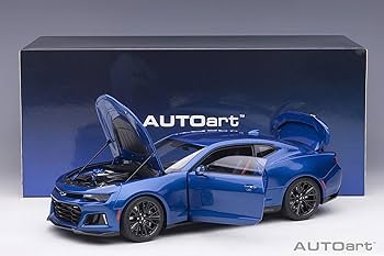 Amazon | AUTOart 1/18 シボレー カマロ ZL1 2017 メタリック ブルー