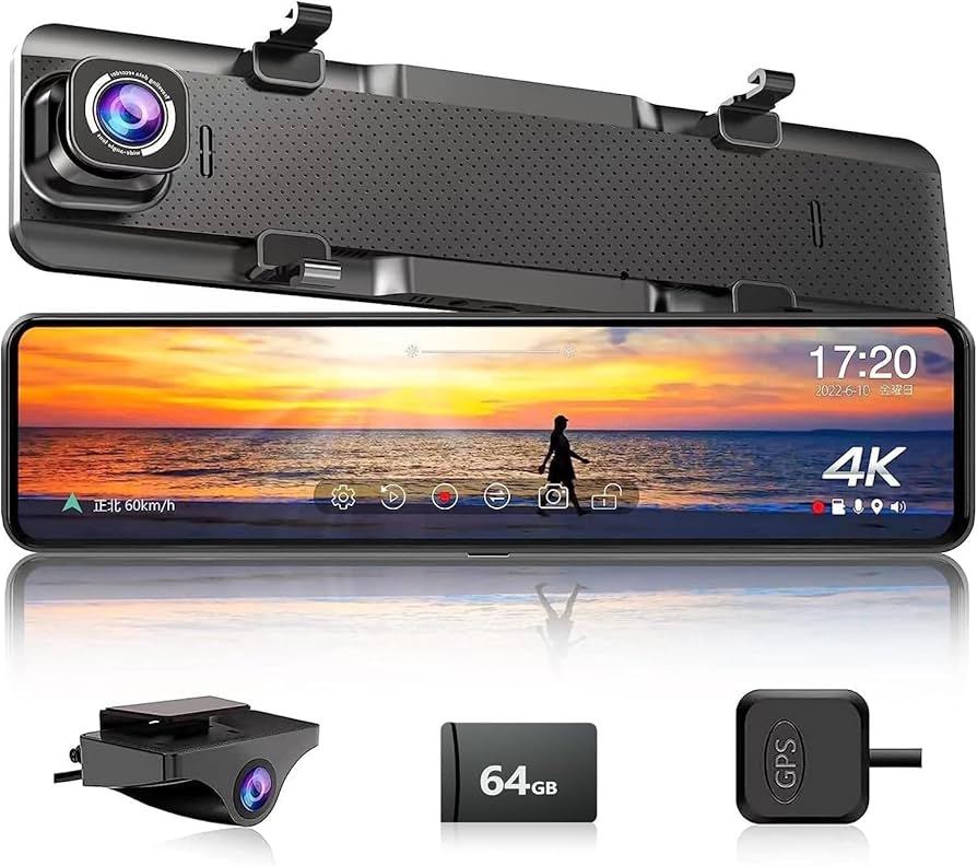 Amazon | JADOドライブレコーダー ミラー型 4K録画 ドラレコ 後カメラ