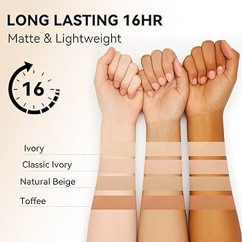 Amazon.com : FV Matte Waterproof Foundation, Longwear Transfer