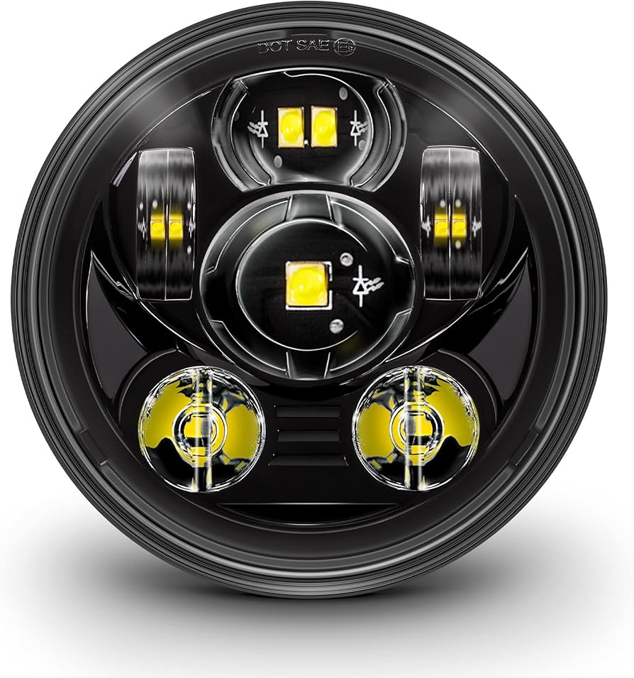 Amazon | TRUE MODS 14.6 cm (5 3/4) LED ヘッドライト ハーレー