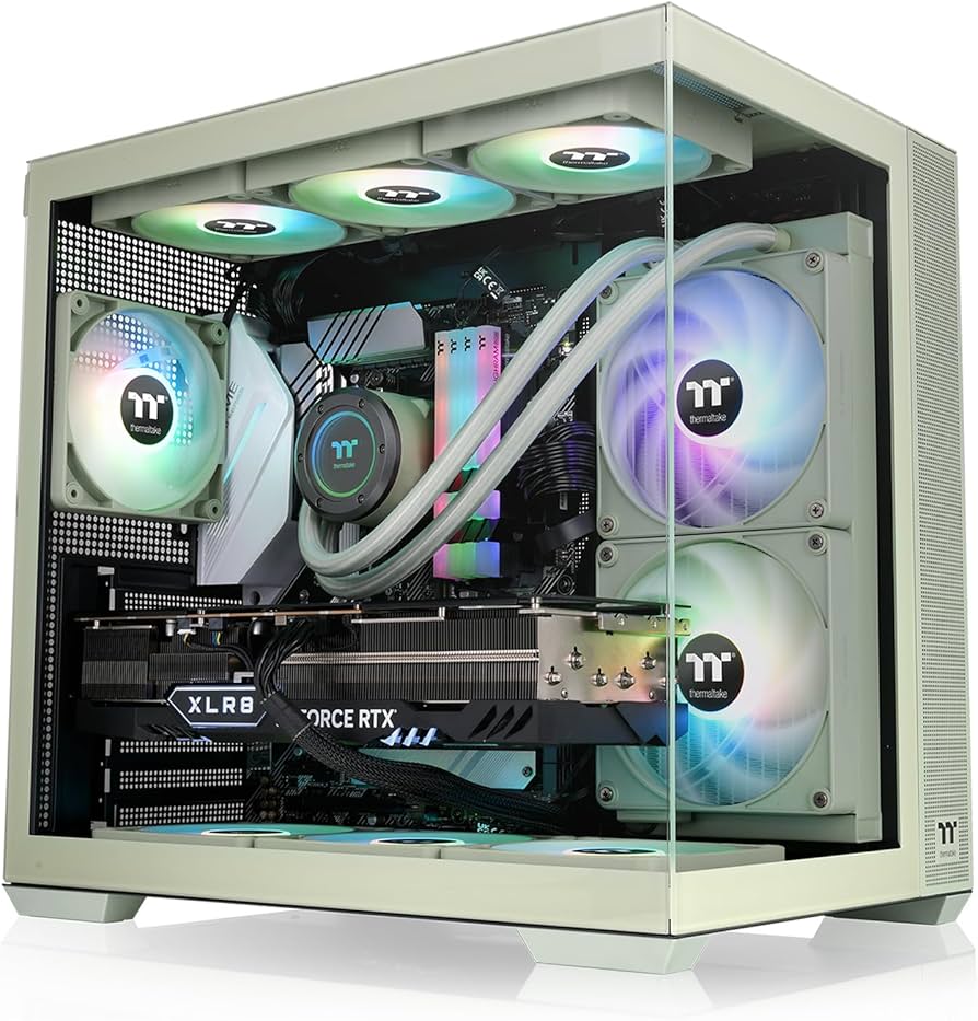 Amazon.com: Thermaltake View 380 TG ARGB Matcha Green ATX Case