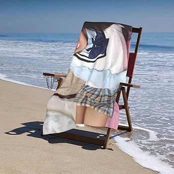 Amazon｜椎名桃子椎名桃キャンパス生徒妹ビーチタオル バスタオル