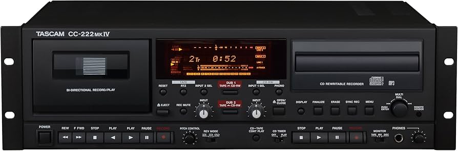 Amazon | TASCAM CDレコーダー/カセットデッキ 業務用 CC-222MK4