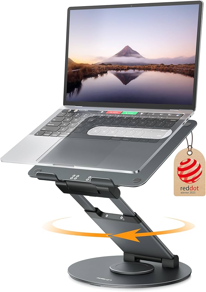 Amazon.com: Nulaxy Telescopic 360 Rotating Laptop Stand for Desk