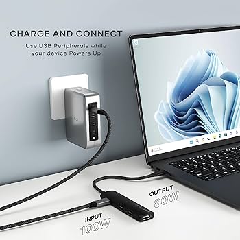 Amazon.com: Satechi 4 in 1 USB C Hub Multiport Adapter with HDMI