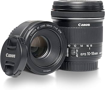 Amazon.co.jp: Canon EF 50mm f/1.8 STM + EF-S10-18 STM レンズキット