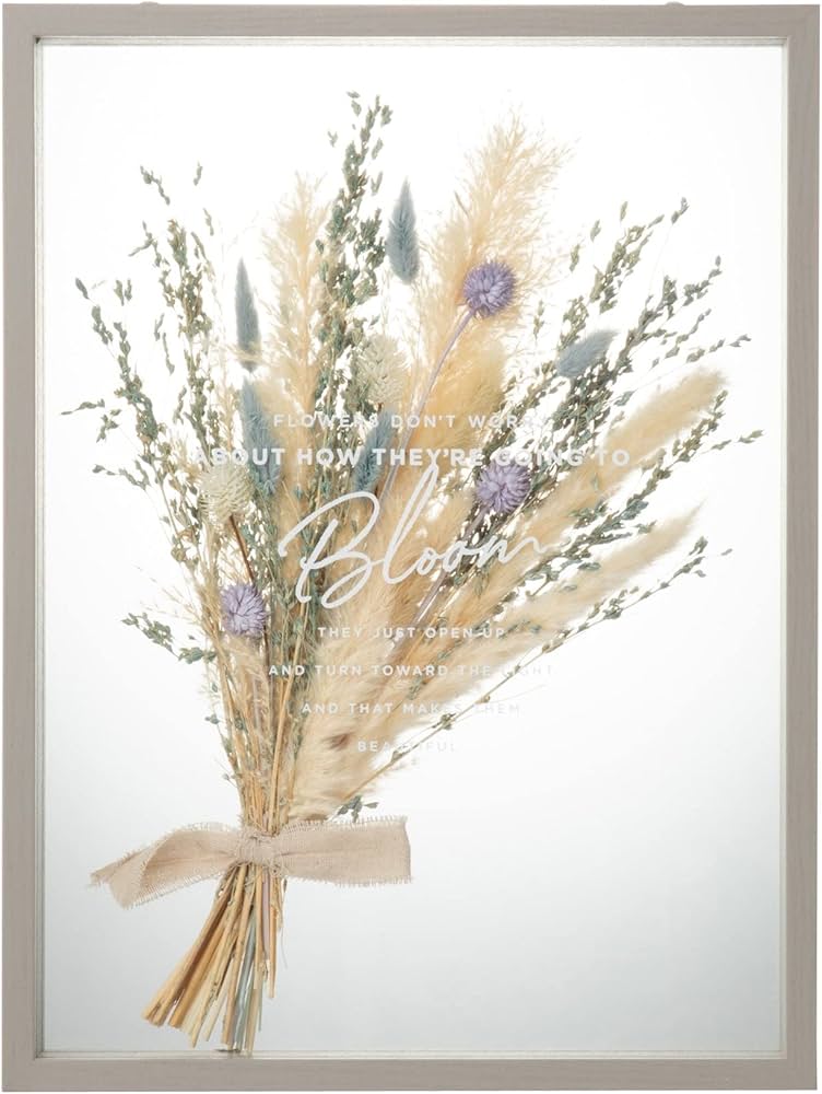 Amazon｜Francfranc フランフラン ドライフラワー アートボード ブルー