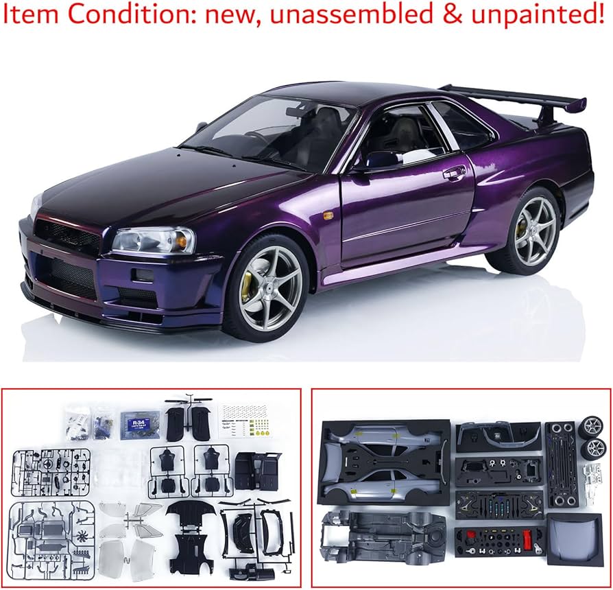 Amazon.co.jp: Capo 1/8 RCレーシングカー Skylinee GTR R34 リモート