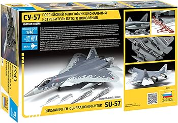 Amazon | ズベズダ 1/48 ロシア空軍 Su-57 プラモデル ZV4824