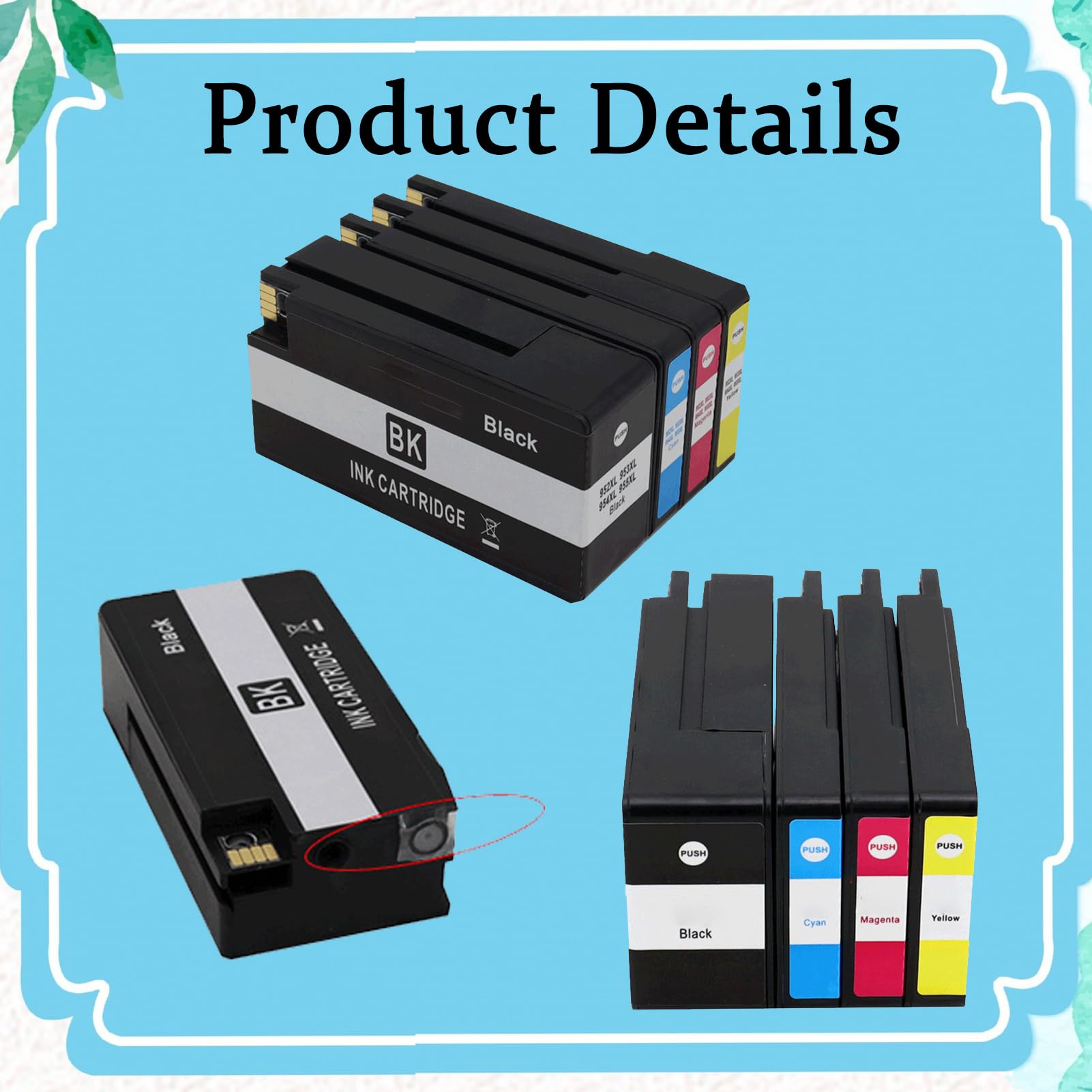 Amazon.co.jp: for HP 955XL 955 互換インクカートリッジ ブラックと