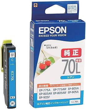 Amazon.co.jp: エプソン 純正 インクカートリッジ さくらんぼ ICC70L