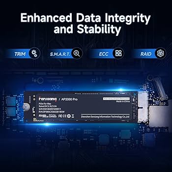 Fanxiang 512GB NVMe SSD for Mac/MacBook/iMac, Up to 3500MB/s, PCIe