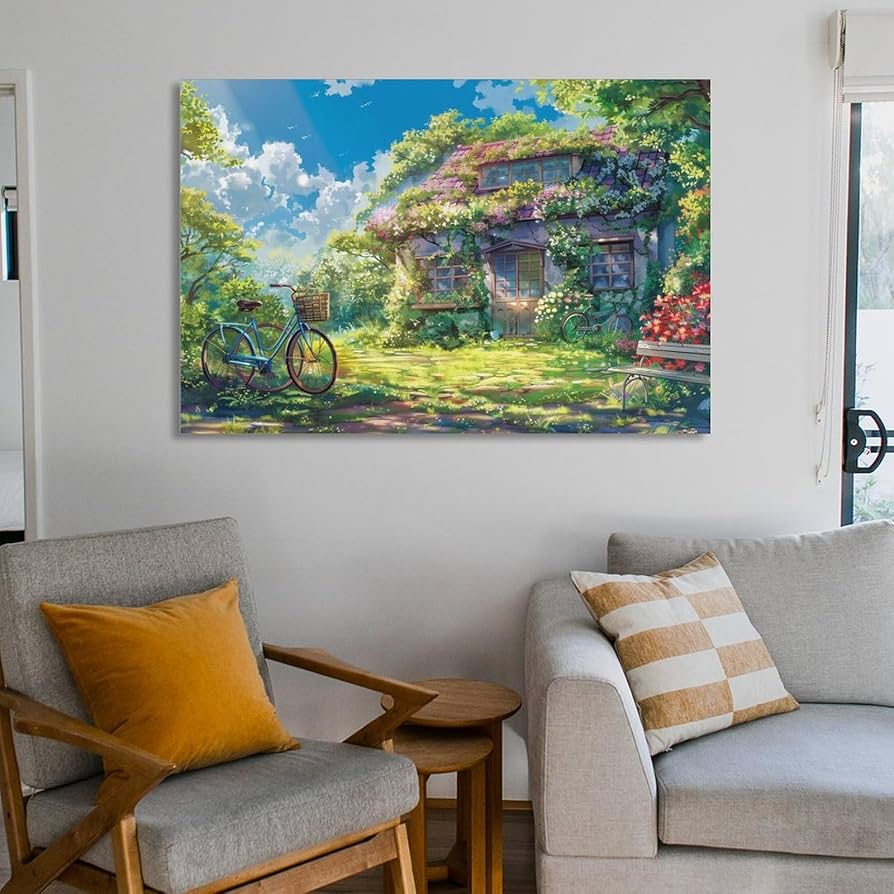 油絵 菅家令子 絵 絵画インテリア 額付(黒) uF6-070619 子猫と子犬