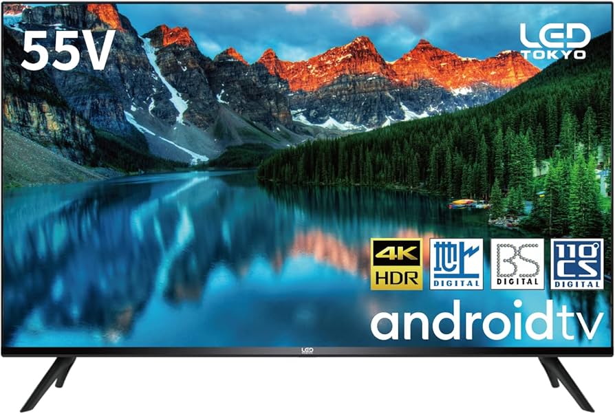 Amazon | LEDTOKYO 4K液晶テレビ 55型 AndroidTV 壁掛け 録画 VOD