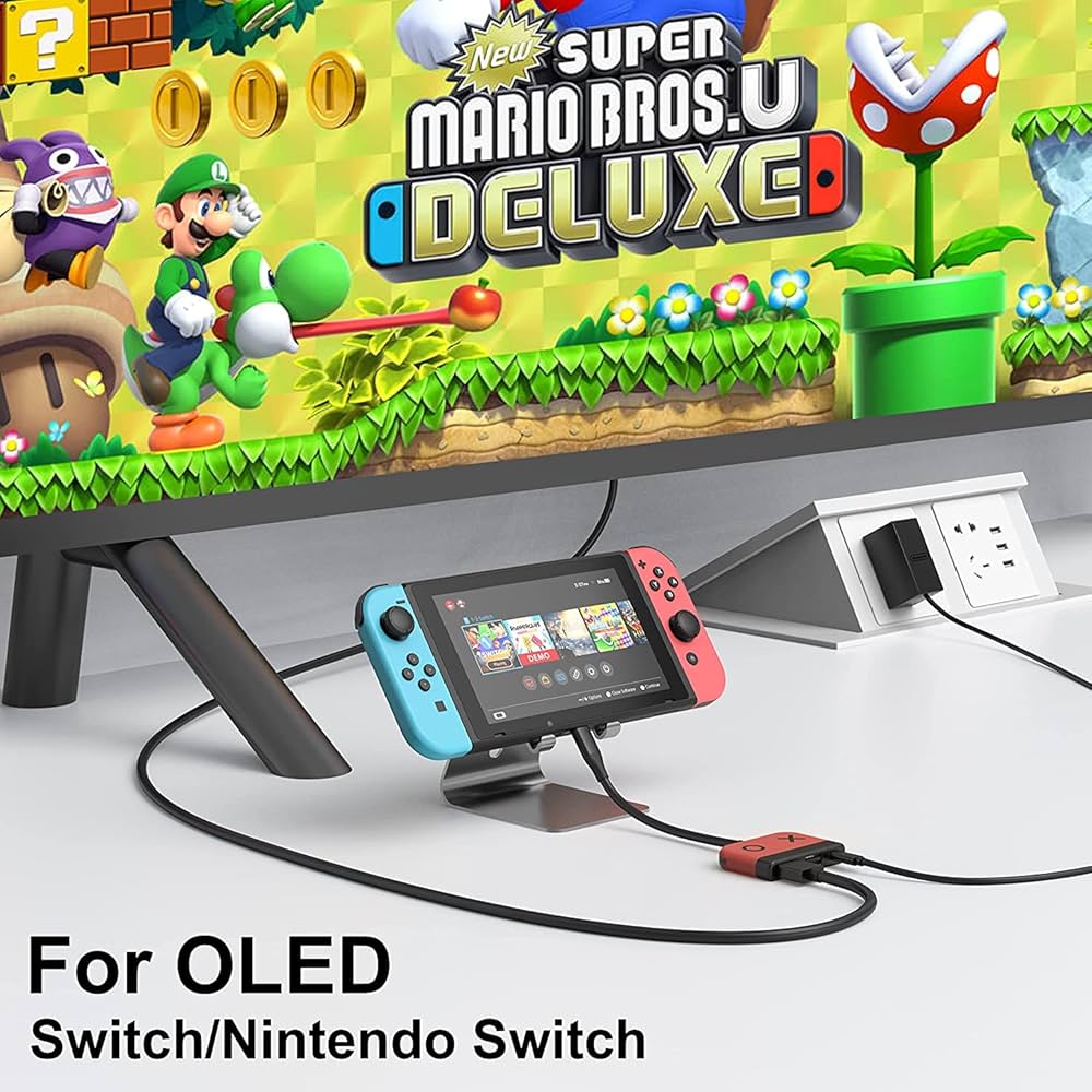 GKEAPZA Nintendo Switch OLED için Switch Dock, 3'ü 1 Arada