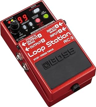 Amazon.com: BOSS RC-3 Loop Station Pedal, red : Musical Instruments