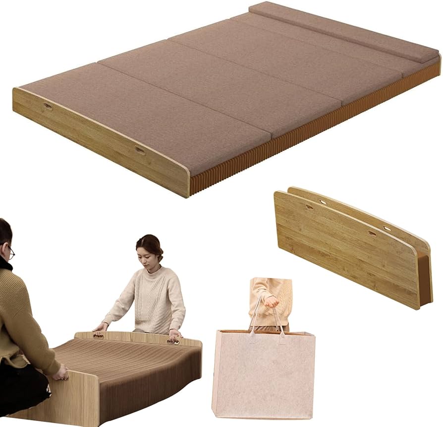 Amazon｜ペーパーベッド シングル/ダブル 伸縮式 折畳み