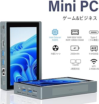 Amazon.co.jp: ミニpc Intel N5095 タッチパネル付きmini pc ミニ