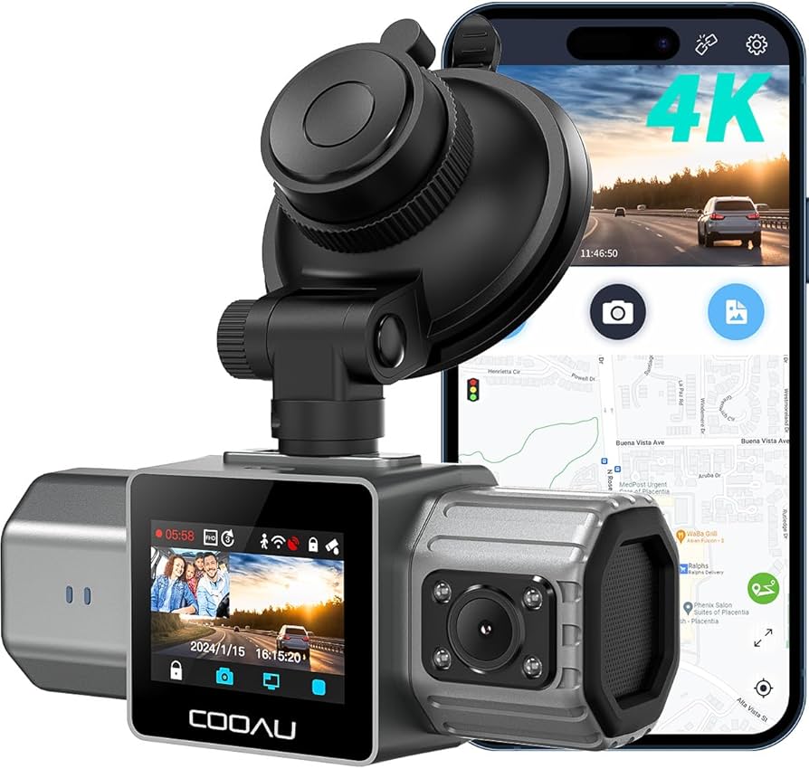 Amazon.co.jp: 【400万画素＋車内車外同時録画】COOAU ドライブ