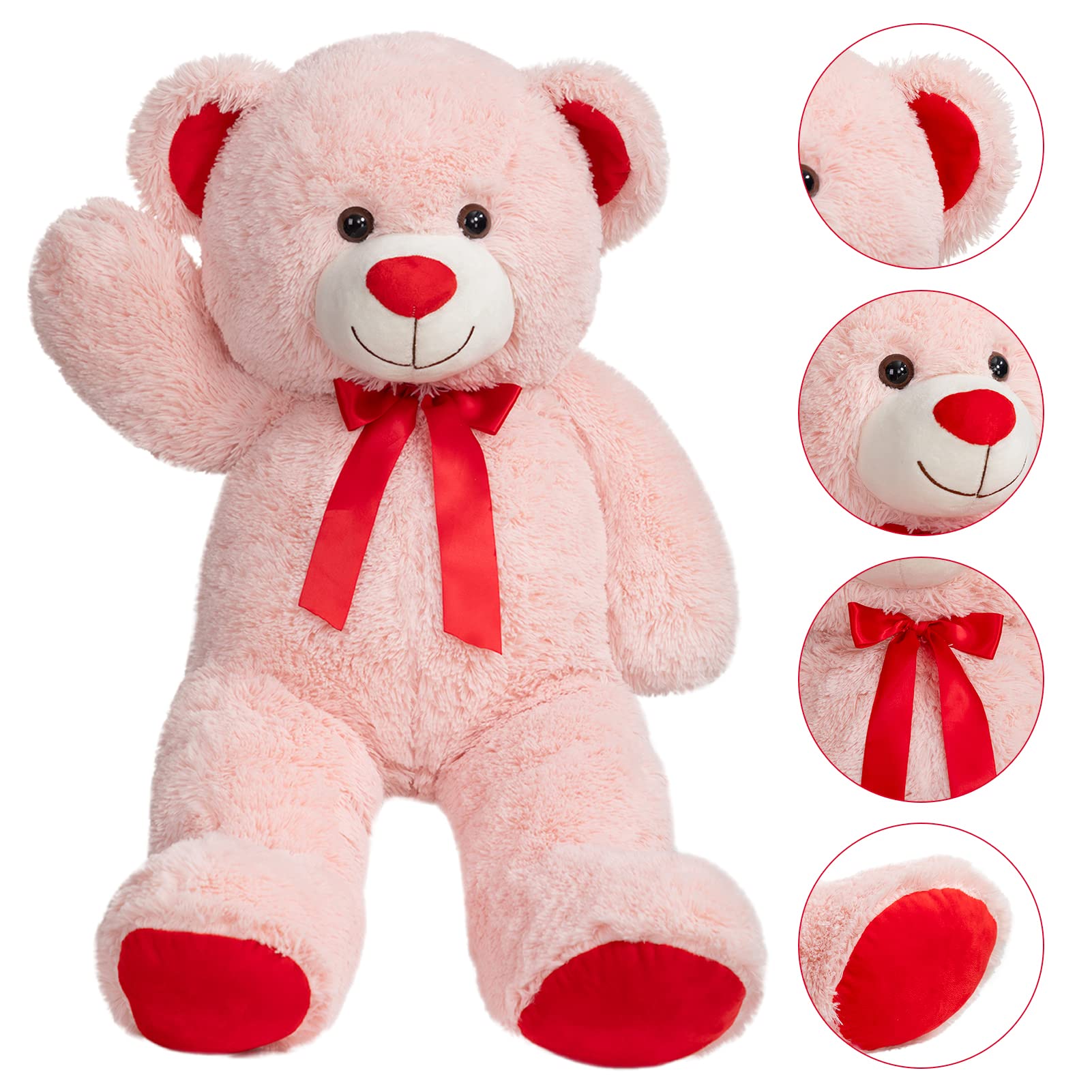 テディベア 3体セット リボン付き