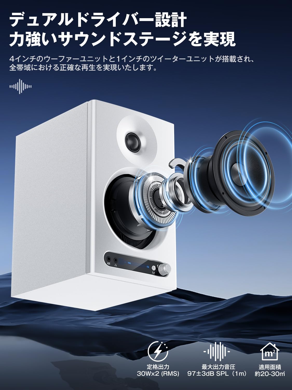 Amazon | YOPIN モニタースピーカー Bluetooth 5.4 3つのモード