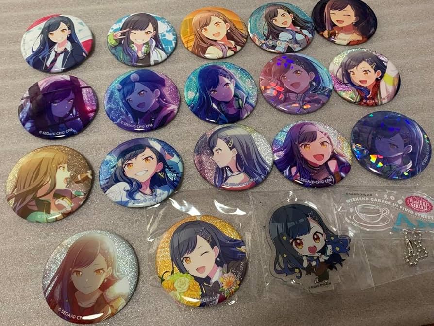 Amazon.co.jp: 白石杏 缶バッジ17種 アクスタ1種 セット EPV : おもちゃ