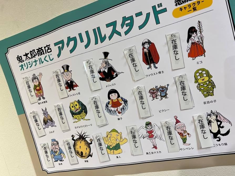 Amazon.co.jp: ゲゲゲ忌調布鬼太郎商店限定くじ悪魔くん妖虎 アクリル
