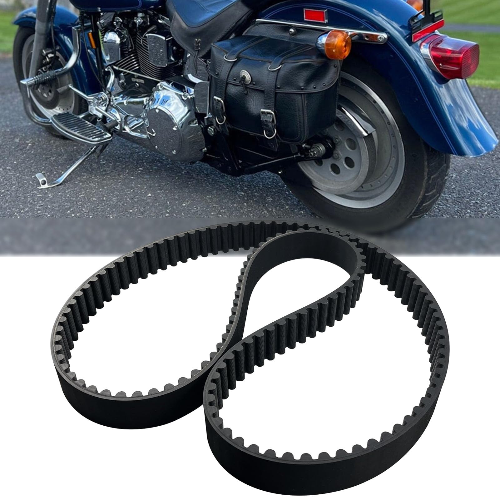 Amazon.co.jp: GYUPTRK リアドライブベルト 130T 1-1/2インチ Harley