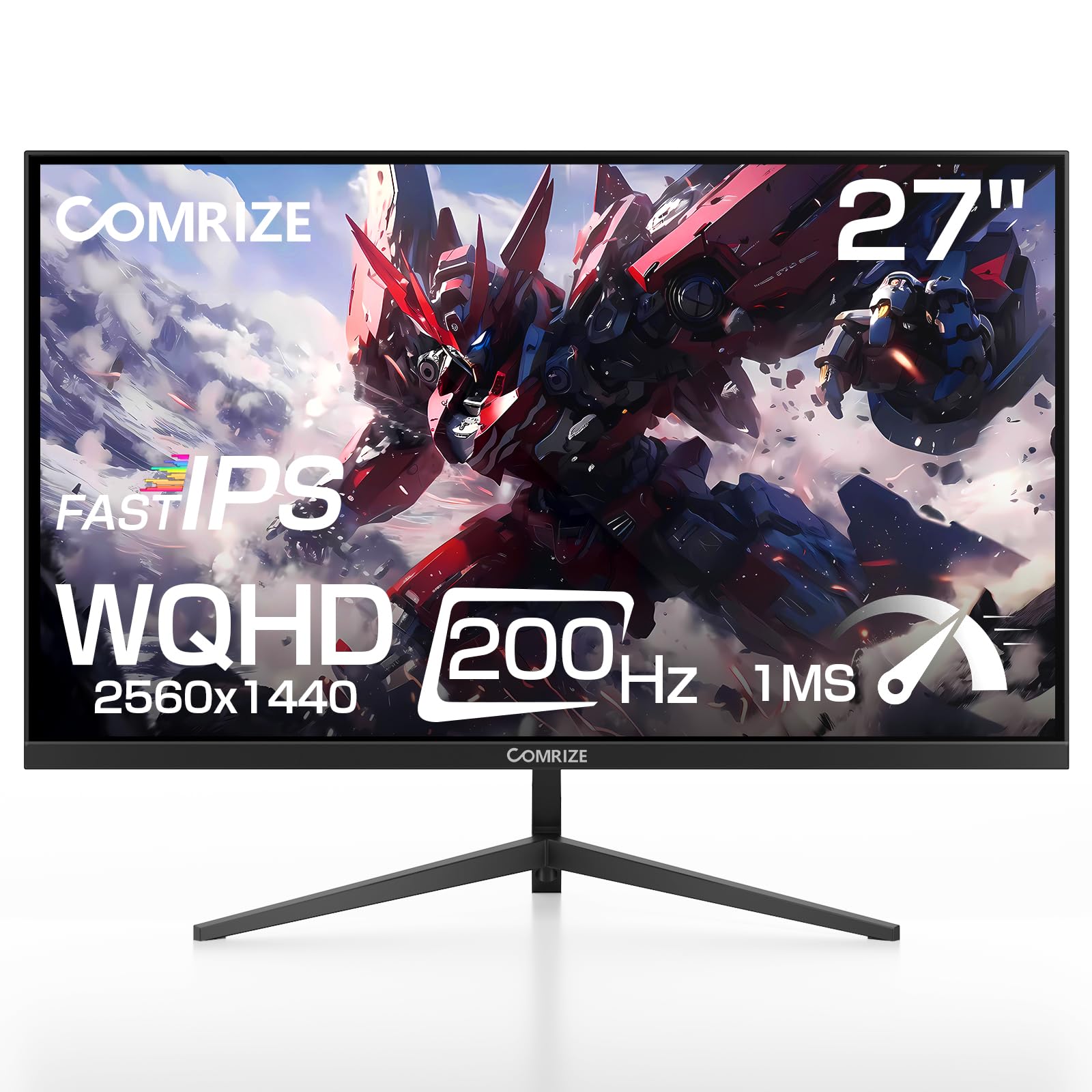 Amazon.co.jp: Comrize モニター 27インチ ゲーミングモニター 200HZ