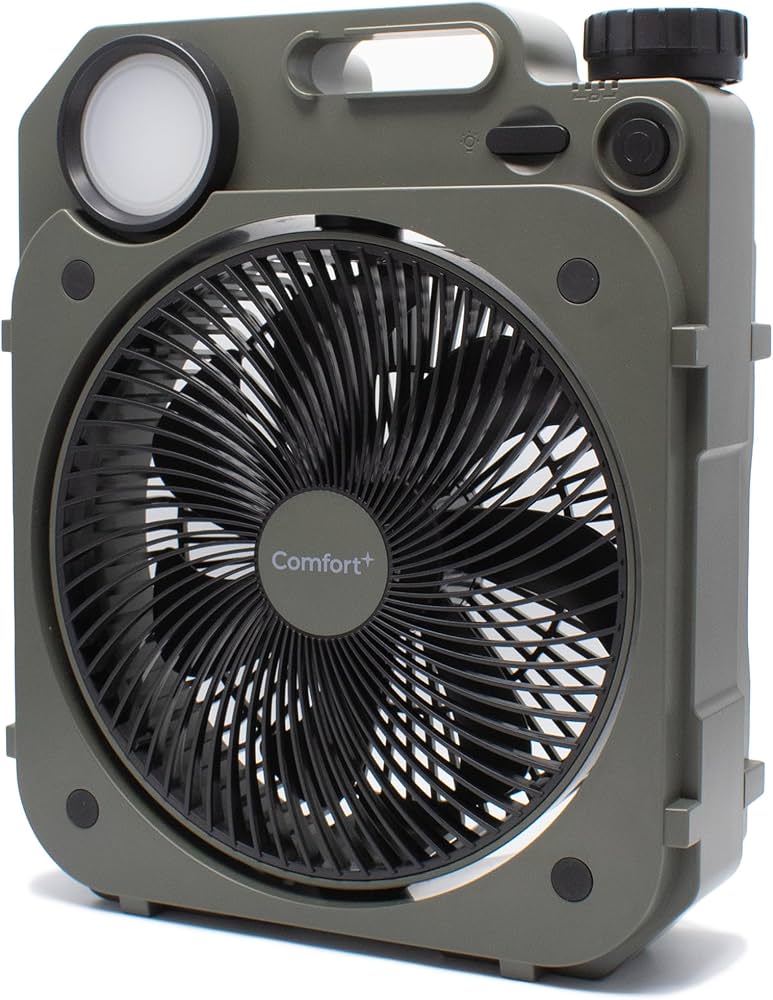 Amazon | Confort⁺ 充電式薄型送風扇 Air-Force Fan モスグリーン DC