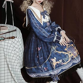 Amazon.co.jp: Esdlajks ロリータゴシックドレス かわいいロリータ