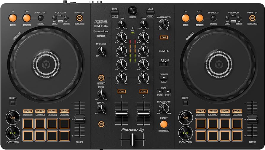 Amazon.com: Pioneer DJ DDJ-FLX4 2-deck Rekordbox and Serato DJ