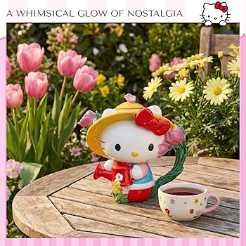 Amazon.com: Blue Sky Clayworks Hello Kitty Teapot, Ceramic, 8