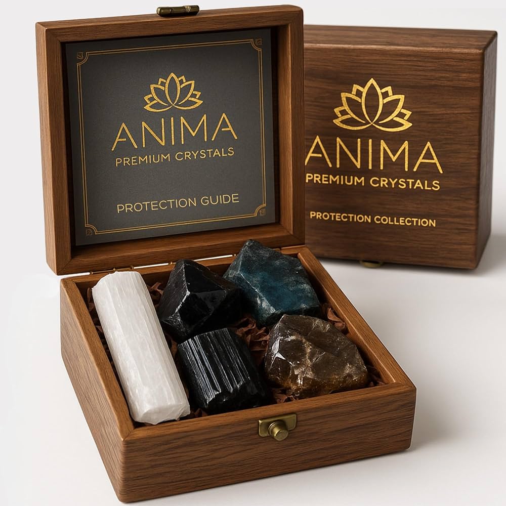 Amazon.com: Anima Premium Protection Healing Crystals Set for