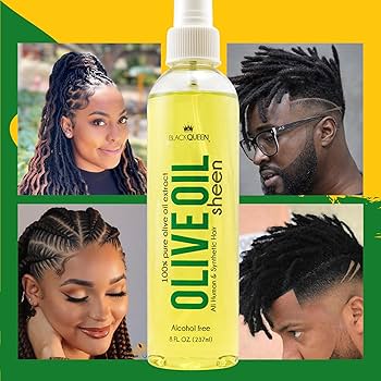Amazon.com: Black Queen Olive Oil Sheen Spray for Locs, Dreadlocks