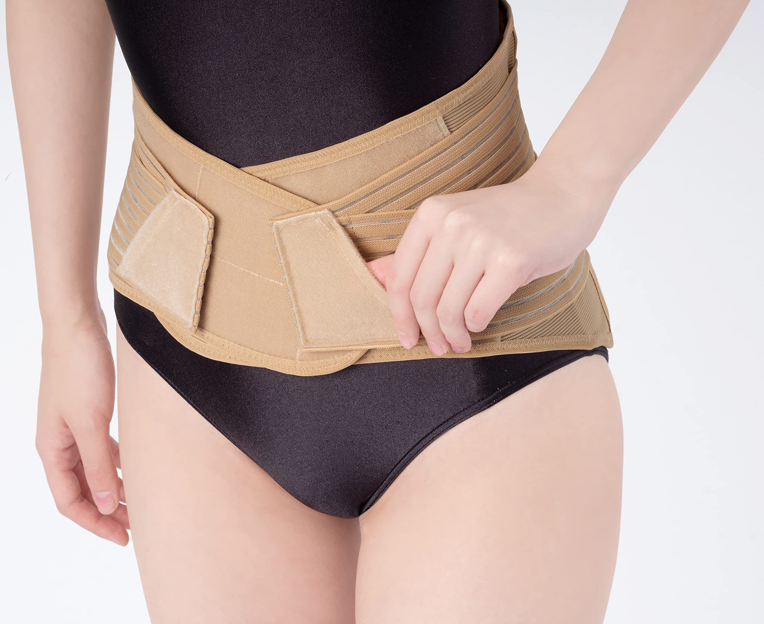 Amazon | 接骨院の先生が監修した腰コルセット ベージュ M-L