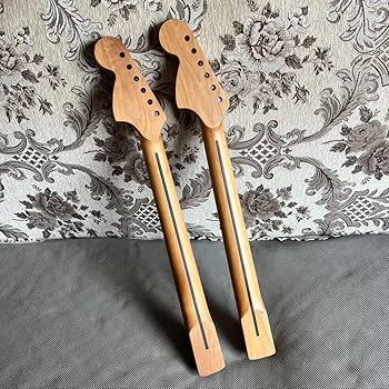 Amazon | 22フレットエレキギターネック、ローストメイプル指板