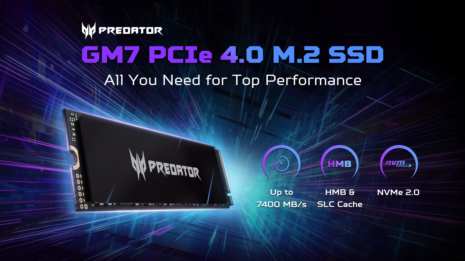 Amazon.com: acer Predator GM7 4TB SSD: M.2 2280 PCIe Gen 4 x4 NVMe