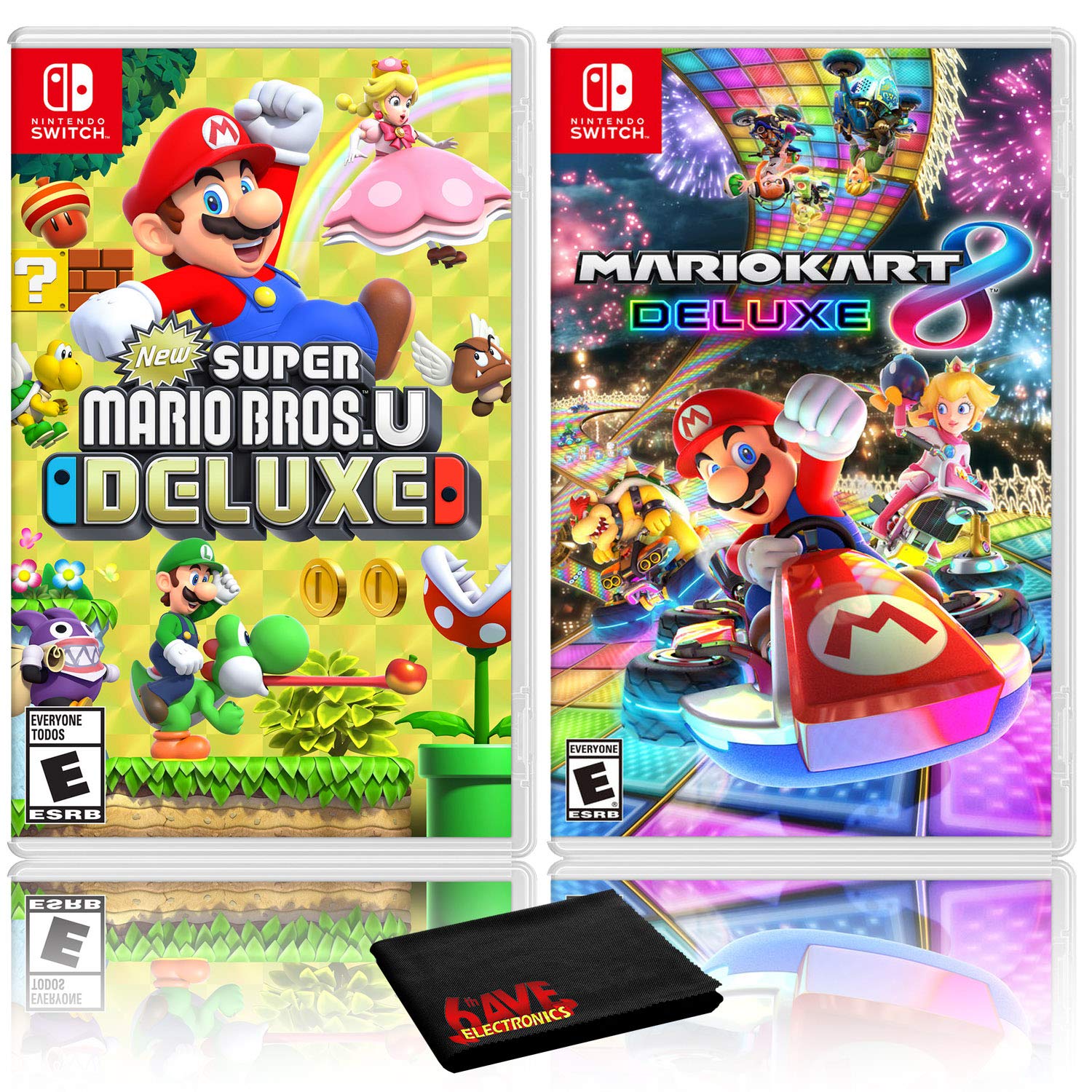Amazon.com: New Super Mario Bros. U Deluxe + Mario Kart 8 Deluxe