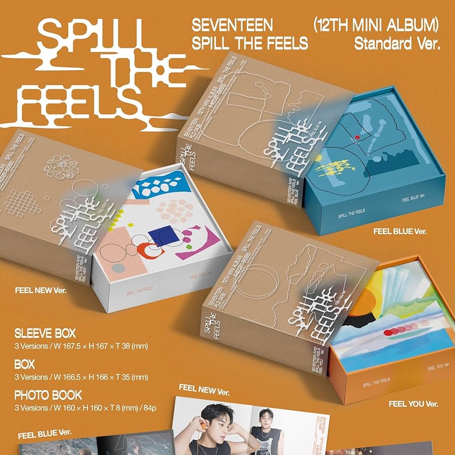 Amazon.com: SEVENTEEN - 12th Mini Album [SPILL THE FEELS] FEEL NEW