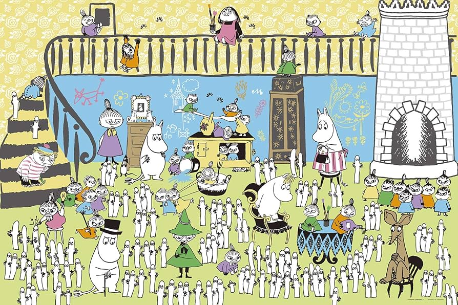 Amazon.co.jp: 1000ピース ジグソーパズル ムーミン ニョロニョロ